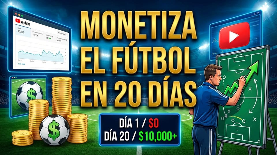 Así Moneticé un Canal de Fútbol en 20 Días (La Estrategia Real)